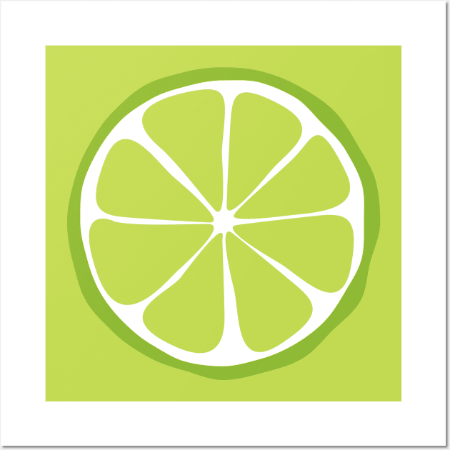 Retro Lime Wall Art by LMHDesigns